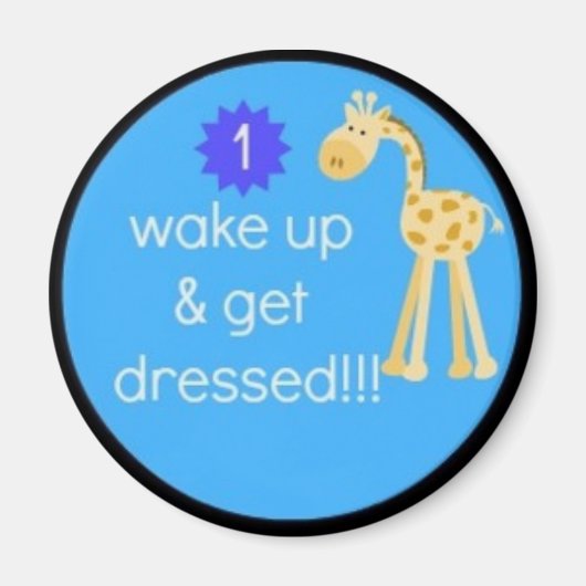 キッズデイリールーチンチャート磁石!!! マグネット (正面)