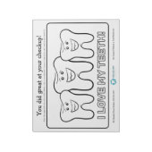 キッズデンタルカラーリングページ ノートパッド (回転)