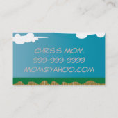 キッズデ遊ーターの名刺 – 連絡カード コーリングカード (裏面)