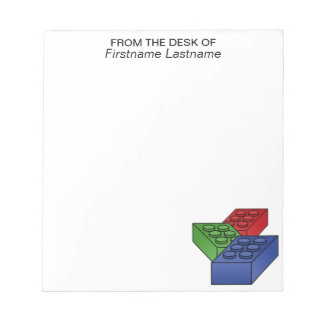 キッズトイアート – 建物ブロック ノートパッド