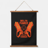 キッズトイガンバトルアクセサリー 吊り下げ型タペストリー (正面)