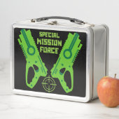 キッズトイガンバトルクリスマスと誕生日 メタルランチボックス (インサイチュ)