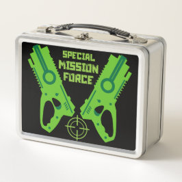 キッズトイガンバトルクリスマスと誕生日 メタルランチボックス