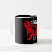 キッズトイガンバトルクリスマス ツートーンマグカップ (正面左)