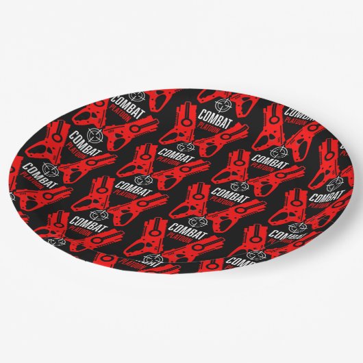 キッズトイガンバトルクリスマス ペーパープレート (アングル)