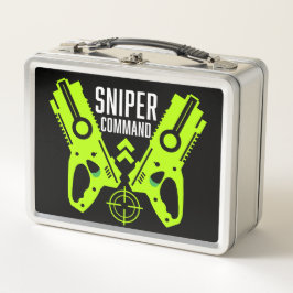 キッズトイガンバトルクリスマス メタルランチボックス