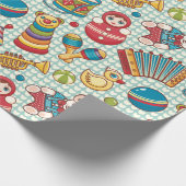 キッズトイズパターン ラッピングペーパー (角)