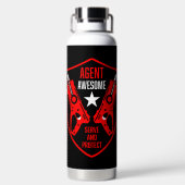 キッズトイダーツガンバトル ウォーターボトル (背面)