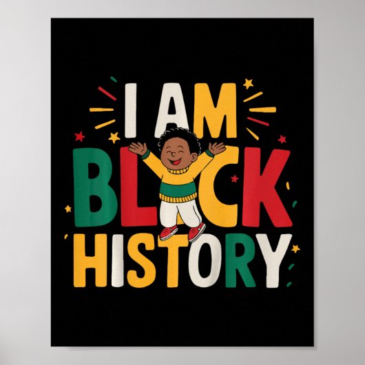 キッズトイドラーブラックヒストリ私はジュネクセフブラックバージョンM ポスター (正面)