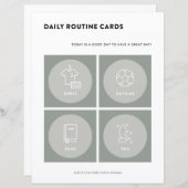 キッズトドラー毎日のルーチンカードビジュアルスケジュール (正面/裏面)