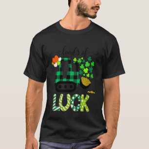 キッズトドラーSt patricks day建築トラックロ Tシャツ