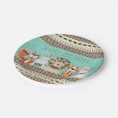 キッズトライバル誕生日パーティー ペーパープレート (アングル)