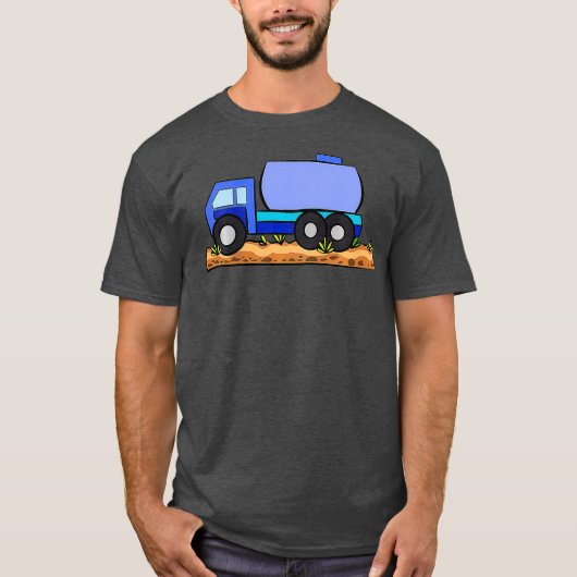 キッズトラクターボーイズファーム農業スラリータンカー Tシャツ (正面)