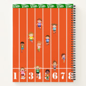 キッズトラックとフィールド ノートブック (裏面)