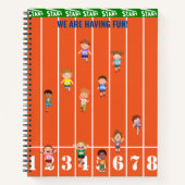 キッズトラックとフィールド ノートブック (正面)