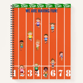 キッズトラックとフィールド ノートブック