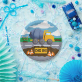 キッズトラック建築パーティー ペーパープレート (パーティー)