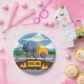 キッズトラック建築パーティー ペーパープレート (パーティー)