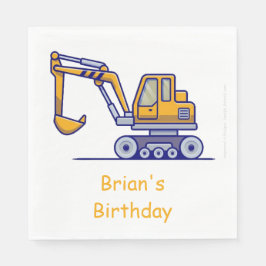 キッズトラック建築 スタンダードランチョンナプキン