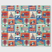 キッズトラベル ラッピングペーパー (フラット)