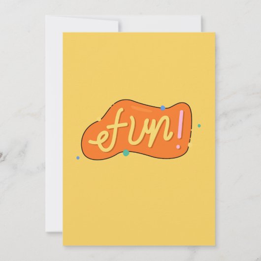 キッズトランポリン誕生日パーティー招待イエロー 招待状 (裏面)