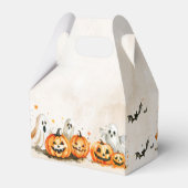 キッズトリックまたはハロウィーンの誕生日の好意ボックス フェイバーボックス (裏面サイド)