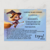 キッズトリートハロウィーンクッキーレシピ ポストカード (裏面)