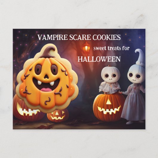 キッズトリートハロウィーンクッキーレシピ ポストカード (正面)