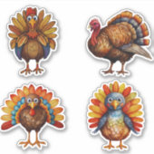 キッズトルコパーソナライズされたスタンプ シール (正面)