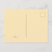 キッズトロピカルバンブーフレームルアウ（ハワイ式宴会）誕生日パーティー インビテーションポストカード (裏面)