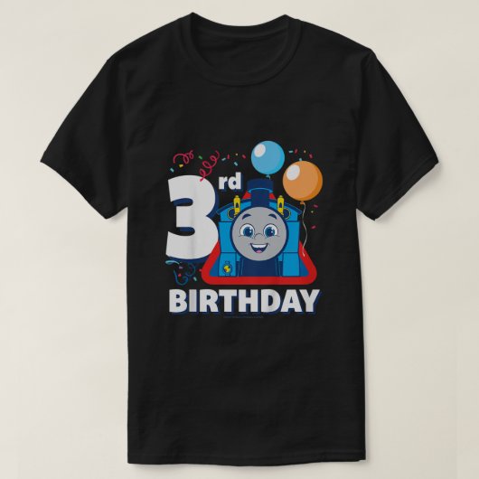 キッズトーマス・フレンズHappy 3rd誕生日 Tシャツ (デザイン正面)