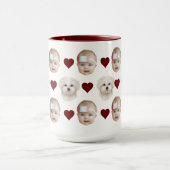 キッズドッグズネコベビー顔ギフトforママとパパ マグカップ (中央)