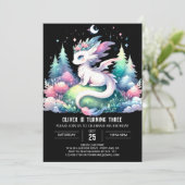 キッズドラゴンお洒落誕生日 招待状 (スタンド正面)