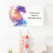 キッズドラゴンアドベンチャー誕生日バナー 横断幕 (インサイチュ)