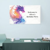 キッズドラゴンアドベンチャー誕生日バナー 横断幕 (トレードショー)