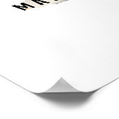 キッズドラゴン名前をカスタムするモノグラムM子供部屋ルーム ポスター (角)