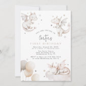 キッズドラゴン誕生日パーティーの招待状 招待状 (正面)