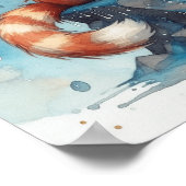 キッズドリーミーレッドパンダアート ポスター (角)