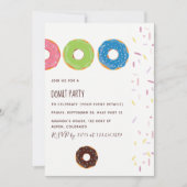 キッズドーナツパーティの招待状 招待状 (正面)