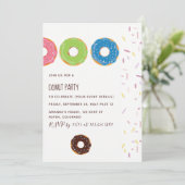 キッズドーナツパーティの招待状 招待状 (スタンド正面)