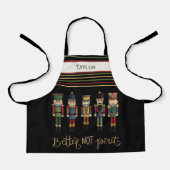 キッズナおもしろいツクラッカー名パーソナライズされたクリスマス エプロン (正面)