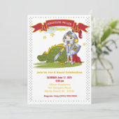 キッズナイトインアーマードラゴンバースデーパーティー 招待状 (スタンド正面)