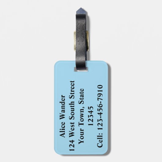 キッズナクジラ ラゲッジタグ (裏面縦)