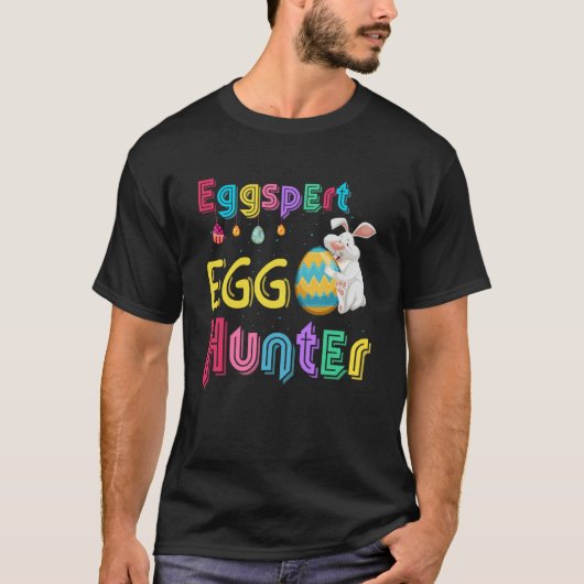 キッズナス卵ハンタークールイースターバニー狩り Tシャツ (正面)