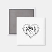 キッズナナ&アンプ；パパスガールフローラハートグランダ マグネット (正面/裏面)