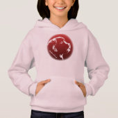 キッズニューファンドランドドッグフード付きスウェットシャツドッグフード付きスウェットシャツカスタマイ (正面)