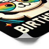 キッズネームエレミヤ誕生日ボーイキャット ポスター (角)