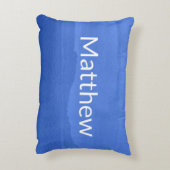 キッズネームグラデーション付きBright Navy アクセントクッション (裏面(縦))