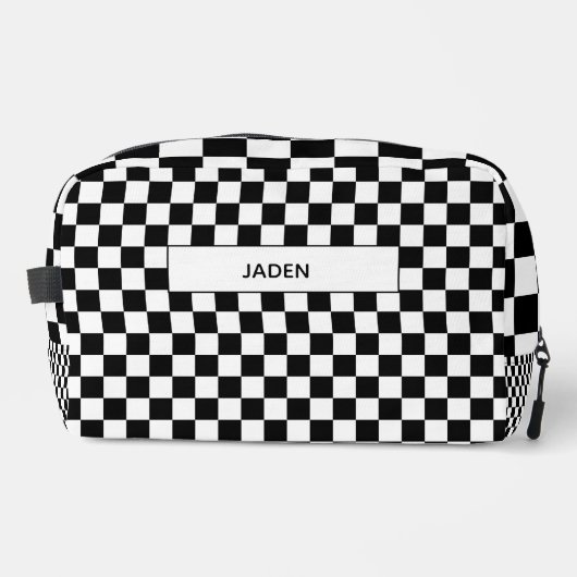 キッズネームバックパックカーレース新学期 ドップキット (正面)