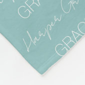 キッズネームパーソナライズされたフリースブランケット フリースブランケット (角)